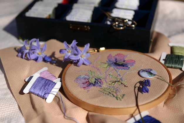 Przykładowe zestawy haftowane